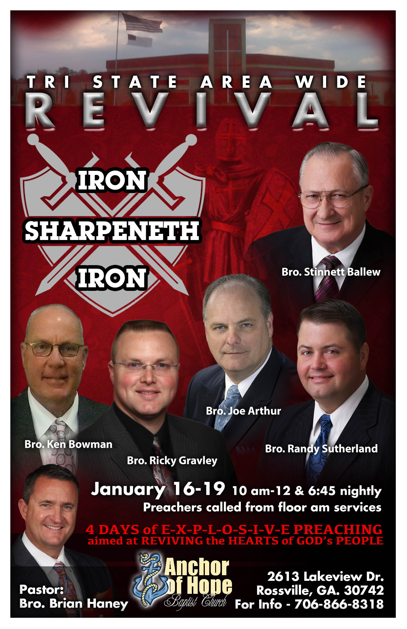 Area Meeting: Revival – Iron Sharpeneth Iron – Anchor of Hope Baptist Church – Rossville, Ga
